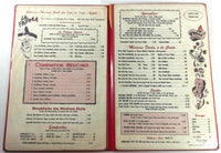 Rare 1960's Original Menu LA PALOMA Mexican Restaurant