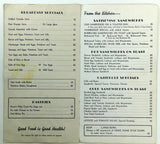 1940's WWII OPA Ration Menu BLACKETT'S Restaurant Buy US War Bonds