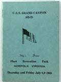 1948 USS GRAND CANYON AD-28 Ship Dance Fleet Recreation Park Norfolk Virginia