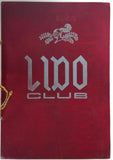 1950's Original Menu LIDO CLUB Restaurant And Cocktail Lounge