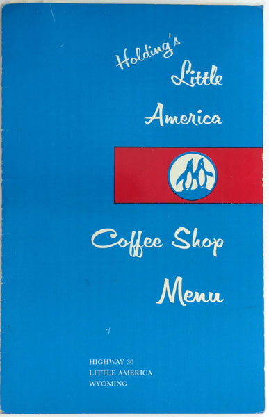 1964 Original Menu Holding's Little America Coffee Shop Wyoming Jade Story