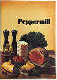 Original Vintage Menu Peppermill Restaurant Food Plate Photographs