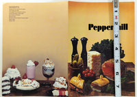 Original Vintage Menu Peppermill Restaurant Food Plate Photographs