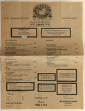 1980's Orig. Menu Sully's Restaurant Of San Clemente California Old City Plaza