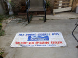 Rare Vintage Banner PAT BOONE & GEORGE OTIS High Adventure Holy Land Tours