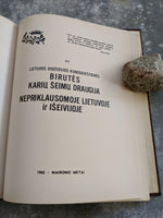 1962 Lietuviu Veteranu Sajungos Ramoves Pirmas Desimtmetis 1950-1960 Lithuania