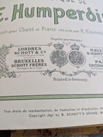 1897 Leather Engelbert Humperdinck Hansel & Gretel French Lyrics Catulle Mendes
