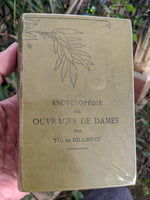 Antique Vintage French Encyclopedia Embroidery Tapestry Knitting Crochet Macrame