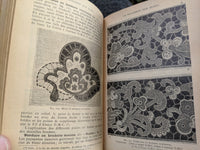 Antique Vintage French Encyclopedia Embroidery Tapestry Knitting Crochet Macrame