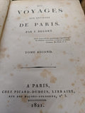 Rare 1821 Vol. 2 Mes Voyages Aux Environs De Paris France Joseph Delort