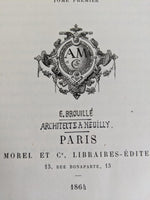 1864 French Architecture La Renaissance Monumentale en France Adolphe Berty