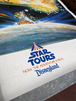 1987 Disneyland Poster STAR TOURS Lucasfilm C-3PO R2-D2 20x30 Star Wars