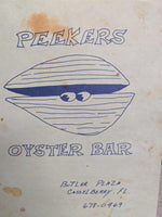 1980's Peekers Oyster Bar Original Vintage Restaurant Menu Casselberry Florida