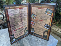 Original Vintage Large Heavy Menu Florida's Seafood Bar & Grill Cocoa Beach