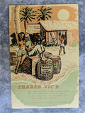 1950's Trader Vics Honolulu Oahu Hawaii Tiki Menu Mailer Scorpion Zombie Tortuga