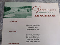 1966 Grossinger's Catskill Resort Hotel Restaurant Menu Liberty New York