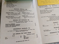 1950's Country Maid Creamery Restaurant Vintage Menu Sacramento California