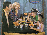 1980's Long John Silver's Seafood Shoppes Brochure Photo Menu