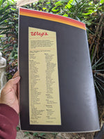 1980's Wag's Restaurant Vintage Laminated Large Size Photo Menu Walgreens