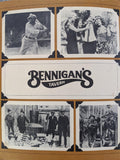 1981 Bennigan's Tavern Restaurant Original Vintage Green Leather Menu