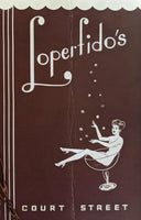 1940's Loperfido's Italian Restaurant Menu Rochester New York Loperfido Family