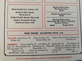 1940's The Towne Tavern Restaurant Vintage Menu Gibbs St. Rochester New York