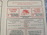 1940's The Towne Tavern Restaurant Vintage Menu Gibbs St. Rochester New York