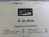 1940's Marti's Supper Club Restaurant Menu Albion New York Martillotta Family