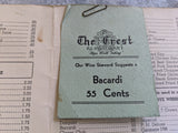 1940's The Crest Restaurant Steps Worth Taking Menu Watertown New York