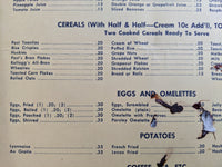 1940's Hotel Lenox Sky View Dining Rooms Buffalo New York Vintage Breakfast Menu