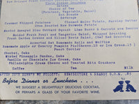 1946 Hotel Lenox Buffalo New York Vintage Dinner Menu