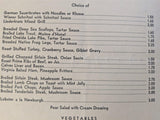 1947 Syracuse Liederkranz Restaurant Butternut St Syracuse New York Vintage Menu