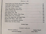 1945 Syracuse Liederkranz Restaurant Butternut St Syracuse New York Vintage Menu