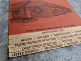 1980's White Marlin Restaurant & Lounge Longwood Florida Vintage Menu