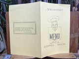 1946 YMCA Coffee Shop Breakfast Menu With OPA WWII Wartime Rationing Statement