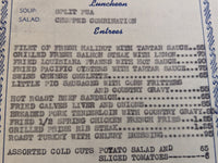 1946 Husk Cafe Steaks & Chops Tacoma Washington OPA War Rationing Statement Menu