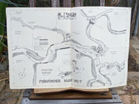 1952 Chubby Humble's Pioneer Inn Clayton California Menu & Fishfinder Map