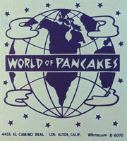 1950's World Of Pancakes Restaurant Los Altos California Vintage Mini Menu