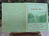 1950's Green Mill Inn Restaurant Penngrove Petaluma California Vintage Menu
