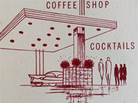 1950's Palo Alto Bowl Coffee Shop Restaurant Palo Alto California Vintage Menu