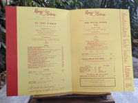 1950's Marge O'Brien's Of Los Altos Lafayette California Vintage Restaurant Menu