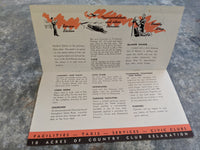 1950's El Rancho Country Club Santa Rosa California Resort Brochure Directory