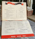 1950's The Carriage House Restaurant Millbrae California Vintage Menu