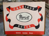 1950's The Carriage House Restaurant Millbrae California Vintage Menu