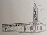 1950's Auten's Restaurant Palo Alto California Vintage Menu