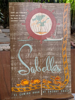 1950's Sabella's Restaurant Sunnyvale California El Camino Road Vintage Menu
