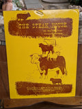 1950's The Steak House Restaurant Cheyenne Wyoming Vintage Menu