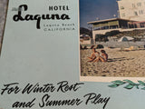 Rare 1950's Hotel Laguna Coffee Shop Vintage Menu Laguna Beach California
