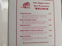 1979 The Magic Pan Creperie Restaurant Chain Now Closed Vintage Crepe Menu