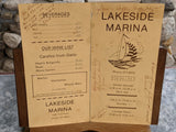 1970's Lakeside Marina Restaurant Helena Montana Vintage Menu